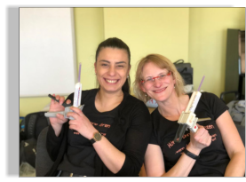 Man ist bereit und vermittelt gute Laune