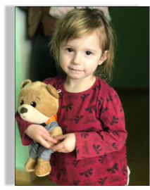 Ein kleiner Bär hat es in die Ukraine geschafft.