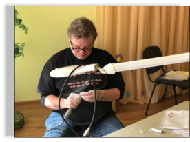 Gunnar ist konzentriert bei der Sache