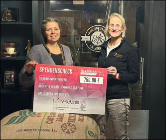 Spendenübergabe an das Hospiz  "Eon Lächeln für Dich"