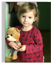 Ein kleiner Bär hat es in die Ukraine geschafft.