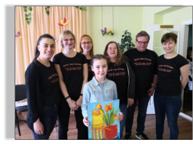 Ein selbstgemaltes Bild als Dankeschön!