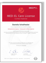 MEDEL Zertifikat