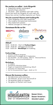 Programm des 1. CI-Infotags