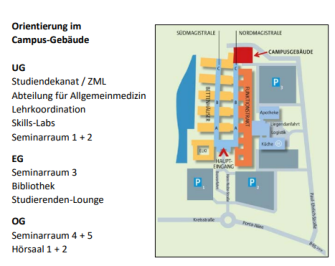 Lageplan Campus der MKK in Minden