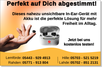 Perfekt auf Dich abgestimmt. Signia Insio Charge&Go CIC IX