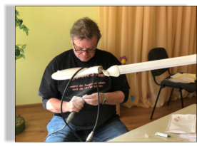 Gunnar ist konzentriert bei der Sache